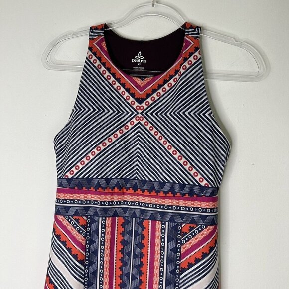Prana Ariel Dress Womens Size XS Geometric Shelf Bra Racerback - Picture 2 of 10